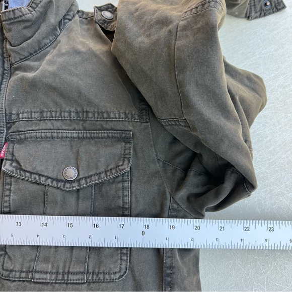 Levi's Cotton Quilt-Lined Detachable Hoodie Jacket Men’s Size Small - Picture 9 of 11